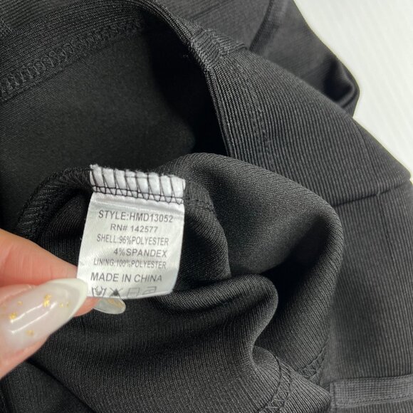 Black Bodycon Spaghetti Strap Dress Women’s Size Small Haute Monde - Picture 8 of 9